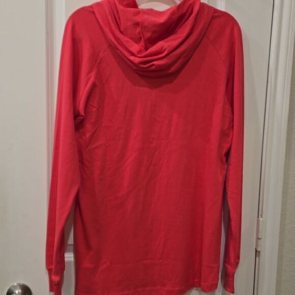 Ariat Rebar Cotton Strong Hooded T-Shirt- Mineral Red - Picture 8 of 8